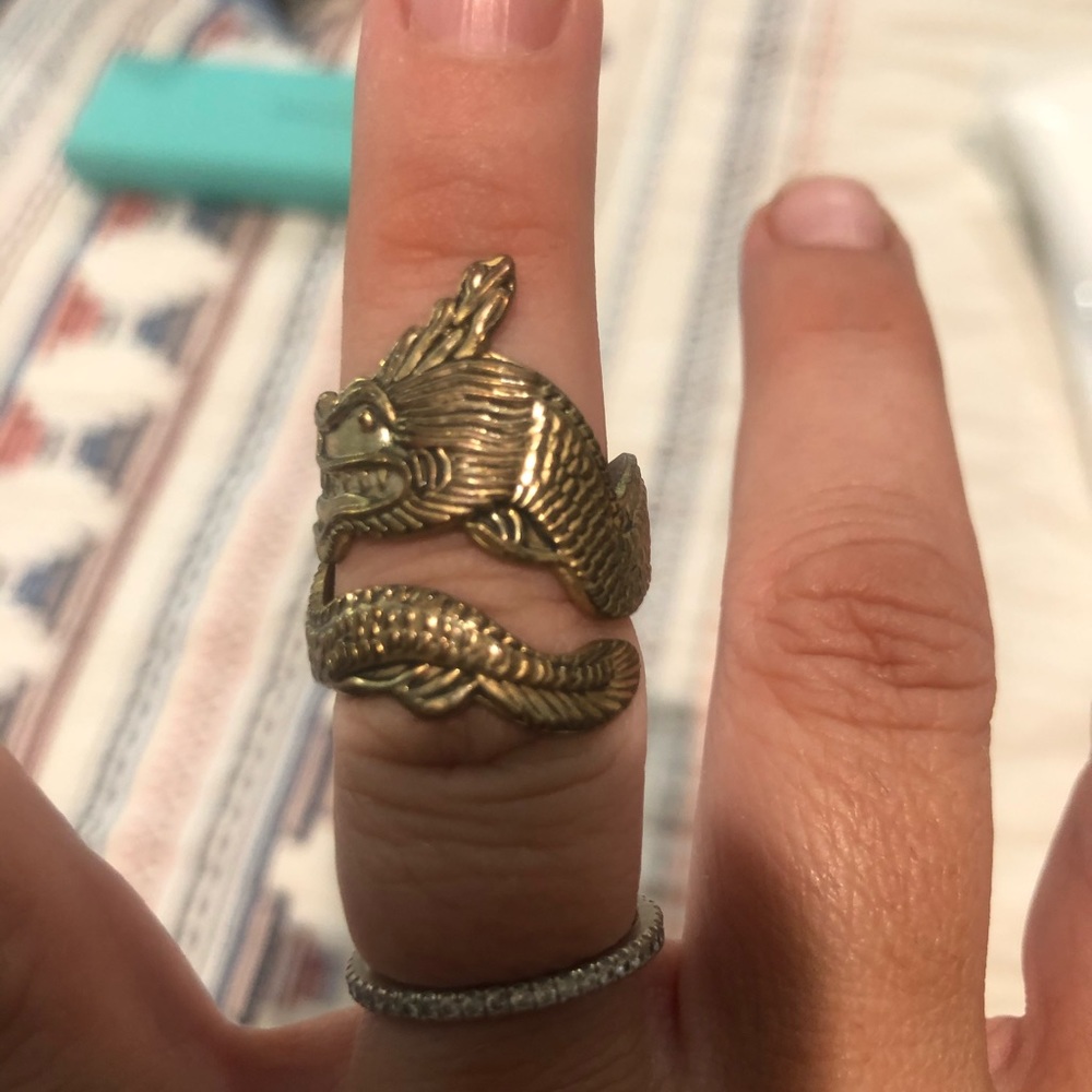 Lucky Brand Wrap around Dragon Ring 7